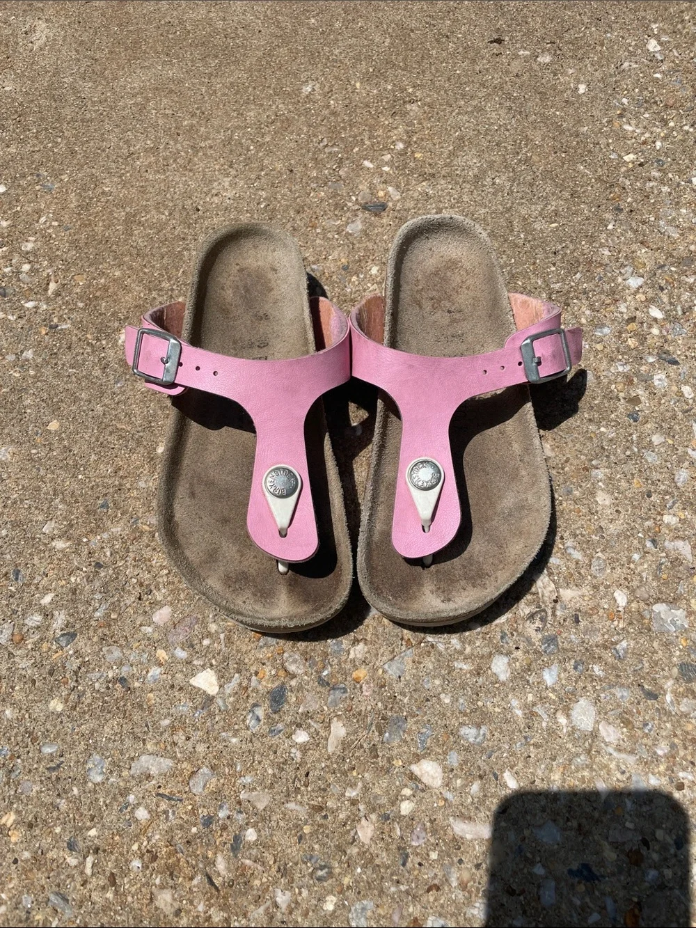Girls Pink T-Bar Adjustable Sandals